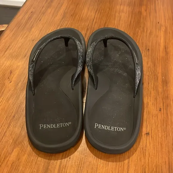 Pendleton Carico Flip Flops Thongs Sandals Shoes Southwest black new Mens Sizes