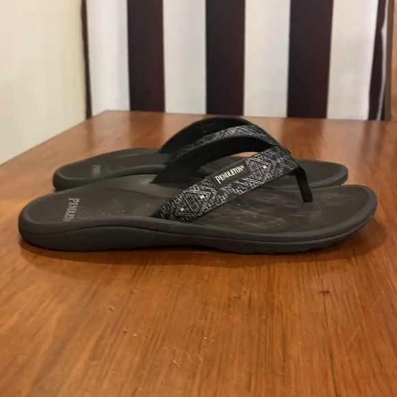 Pendleton Carico Flip Flops Thongs Sandals Shoes Southwest black new Mens Sizes