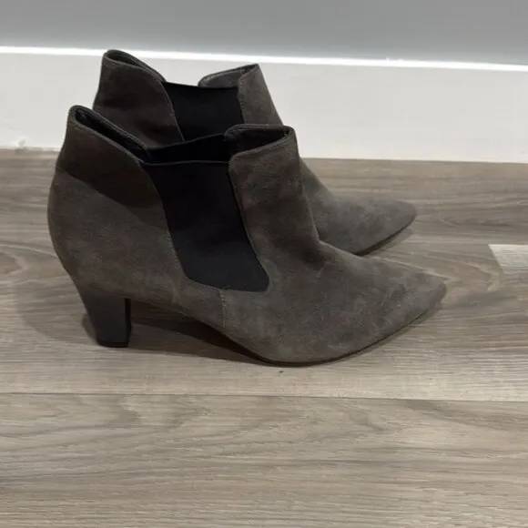 Peter Kaiser Elegant Gray Women's Ankle Boots size 7