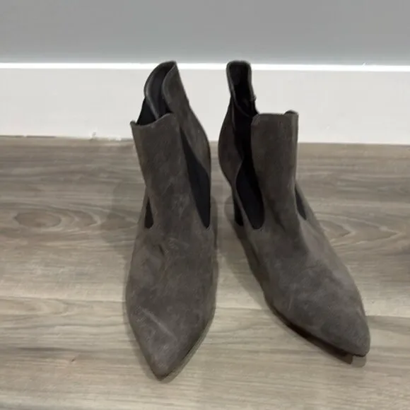 Peter Kaiser Elegant Gray Women's Ankle Boots size 7