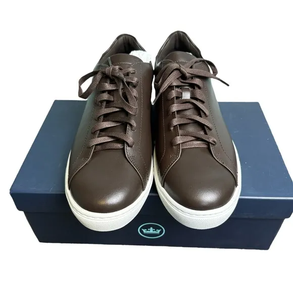 Peter Millar Vantage Lite Sneakers Chocolate Mens 9.5 Golf Casual New In Box