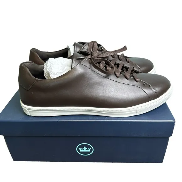 Peter Millar Vantage Lite Sneakers Chocolate Mens 9.5 Golf Casual New In Box