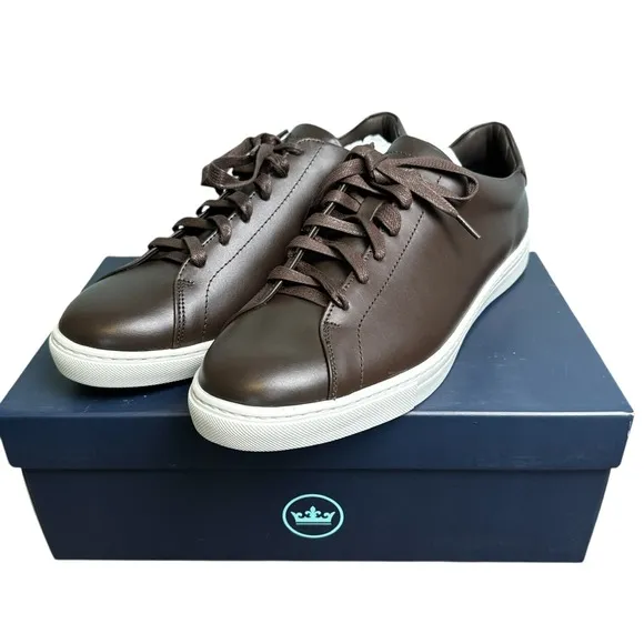 Peter Millar Vantage Lite Sneakers Chocolate Mens 9.5 Golf Casual New In Box