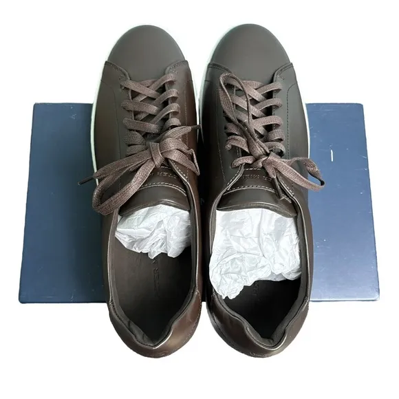Peter Millar Vantage Lite Sneakers Chocolate Mens 9.5 Golf Casual New In Box