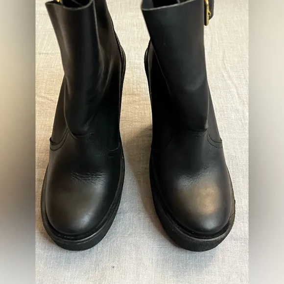 Pierre Hardy Black ankle wedge platform boots