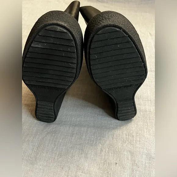 Pierre Hardy Black ankle wedge platform boots