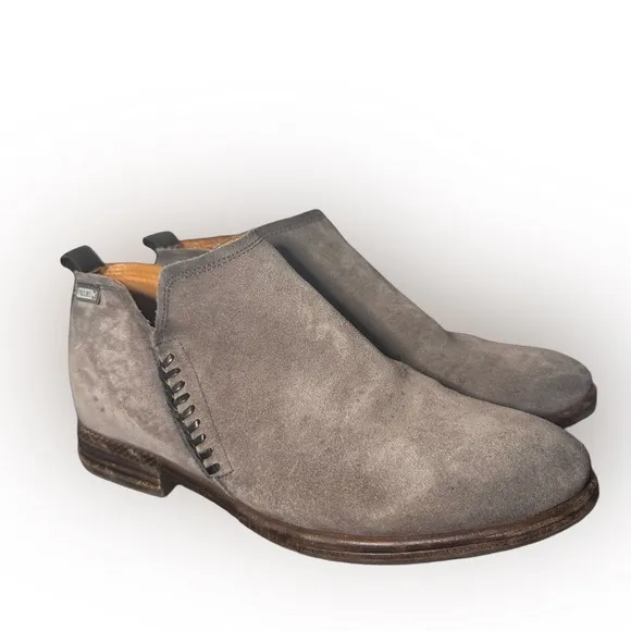 Pikolinos Shoes Womens Size 10.5 Ordino Gray Suede Ankle Boots