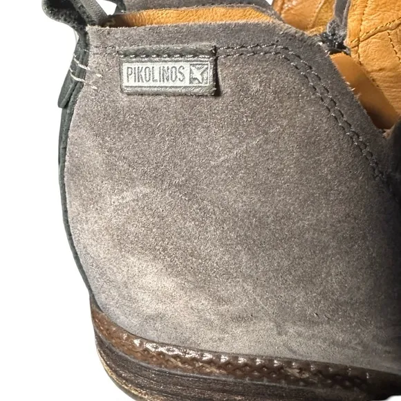 Pikolinos Shoes Womens Size 10.5 Ordino Gray Suede Ankle Boots