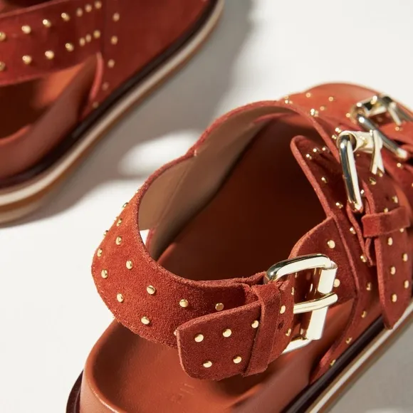 Pilcro studded slingback sandals