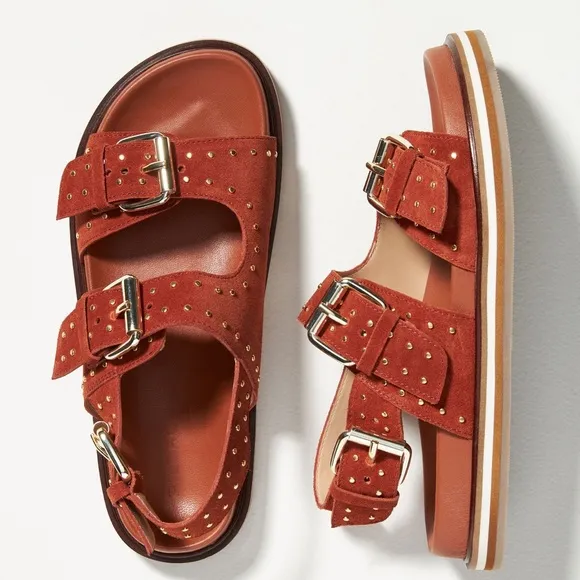 Pilcro studded slingback sandals