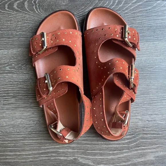 Pilcro studded slingback sandals