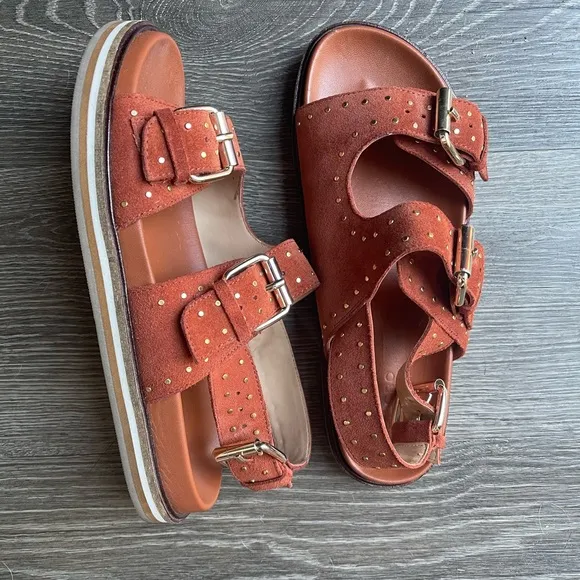 Pilcro studded slingback sandals