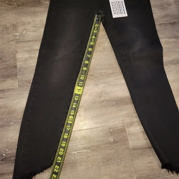 Pistola Audrey Mid‎ Rise Skinny jet set black Jeans Womens size 27