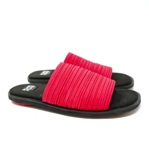 Pleats Please Issey Miyake Colorblock Pattern Slides Sandals Flat Women’s 8.5