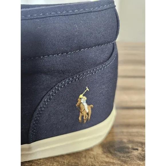 Polo Ralph Lauren Keaton Chukka Sneakers Hunter Navy Mid-Top Shoes Men's Size 12