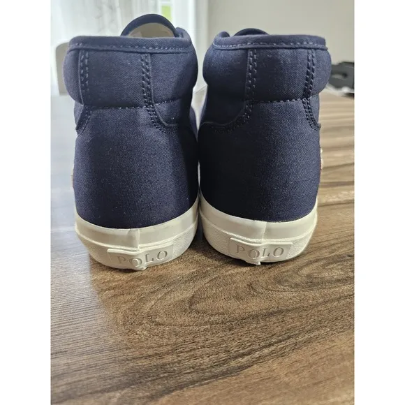 Polo Ralph Lauren Keaton Chukka Sneakers Hunter Navy Mid-Top Shoes Men's Size 12