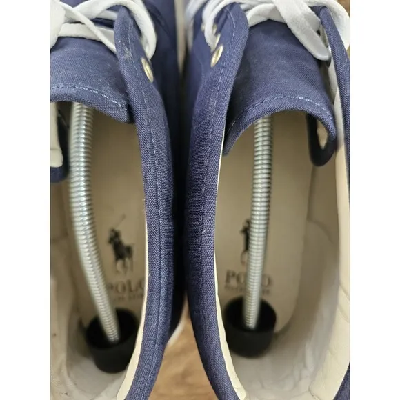 Polo Ralph Lauren Keaton Chukka Sneakers Hunter Navy Mid-Top Shoes Men's Size 12