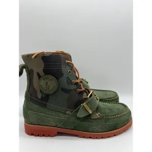 Polo Ralph Lauren Polo Country Green Ranger Camo Ankle Boots Mens Size 9.5 NEW📦