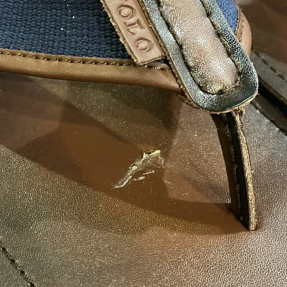 Polo Ralph Lauren Sullivan flip flops thongs sandals shoe new mens size 9 defect