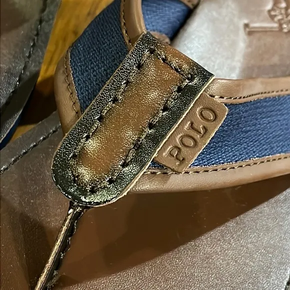 Polo Ralph Lauren Sullivan flip flops thongs sandals shoe new mens size 9 defect
