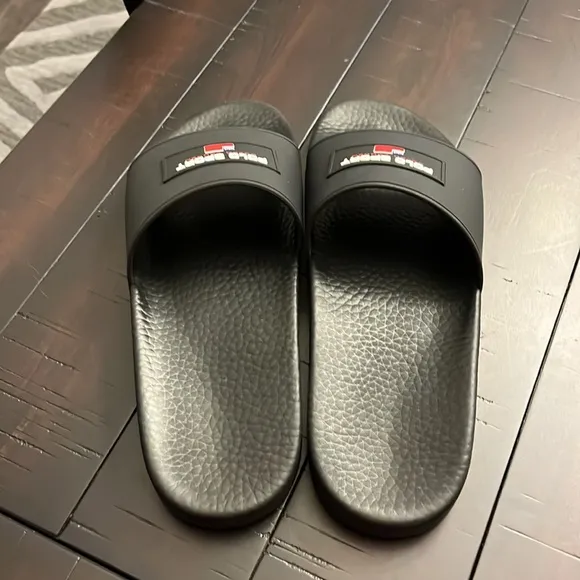 Polo Sport Ralph Lauren EVA Slides Sandals Shoes new mens black flip flops