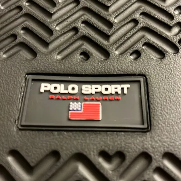 Polo Sport Ralph Lauren EVA Slides Sandals Shoes new mens black flip flops