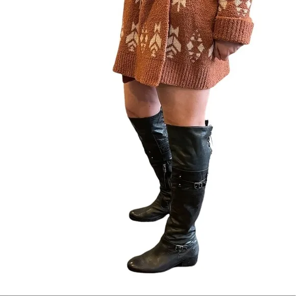 Pour La Victoire Victorella Over the Knee Leather Boots