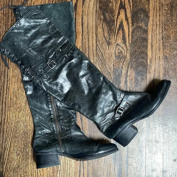 Pour La Victoire Victorella Over the Knee Leather Boots