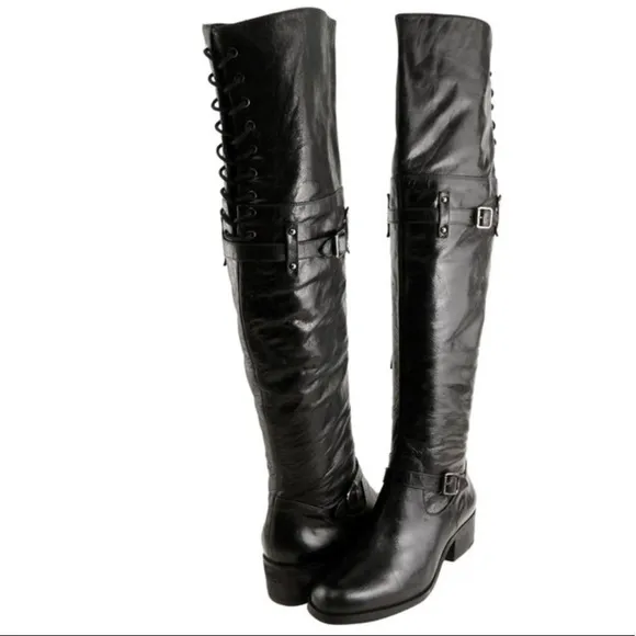 Pour La Victoire Victorella Over the Knee Leather Boots