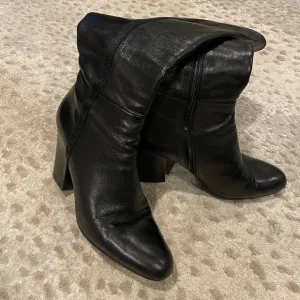 Prada Black Leather Boots size 39.5