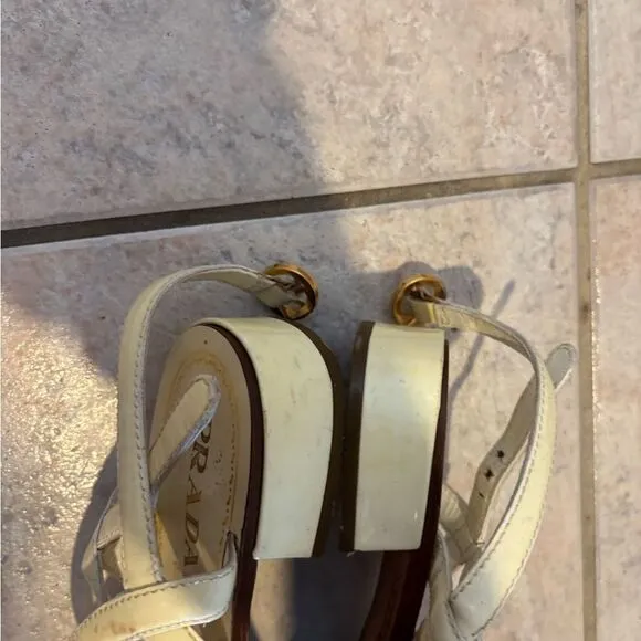 PRADA BRAIDED THONG SANDALS twisted flip flopsShoes SLINGBACK FLATS open toe