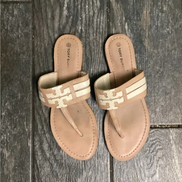 💥PRICE DROP💥 Tory Burch Leigh Sandals LIGHT MAKEUP IVORY