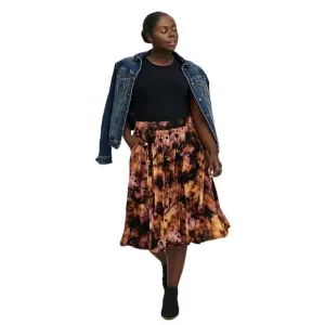 PRICE FIRM! TORRID Plus Size Midi Super Soft Button Front Skirt
