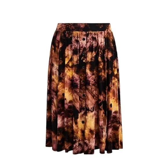 PRICE FIRM! TORRID Plus Size Midi Super Soft Button Front Skirt