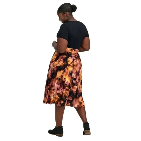 PRICE FIRM! TORRID Plus Size Midi Super Soft Button Front Skirt