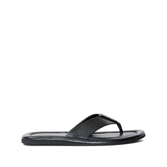 Proenza Schouler Cooper Flip Flop Sandals in Black 38.5