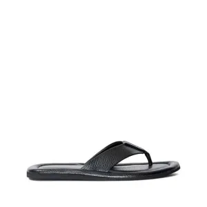Proenza Schouler Cooper Flip Flop Sandals in Black 38.5