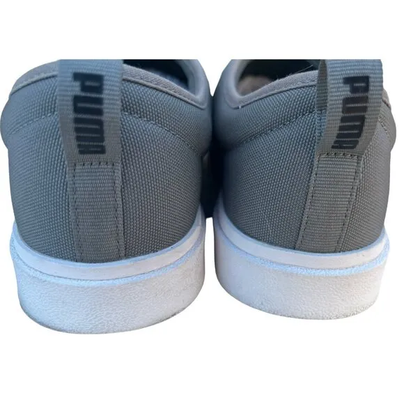 Puma el Rey li Men’s Size 12 Black, Gray Slip Ons  with Elastic