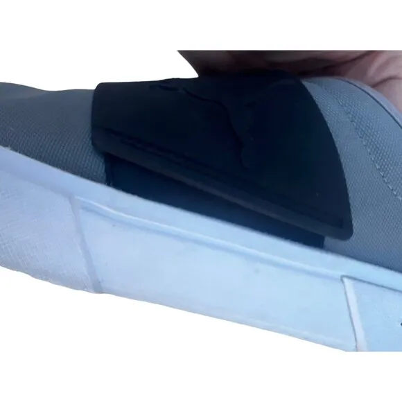 Puma el Rey li Men’s Size 12 Black, Gray Slip Ons  with Elastic