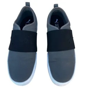 Puma el Rey li Men’s Size 12 Black, Gray Slip Ons  with Elastic