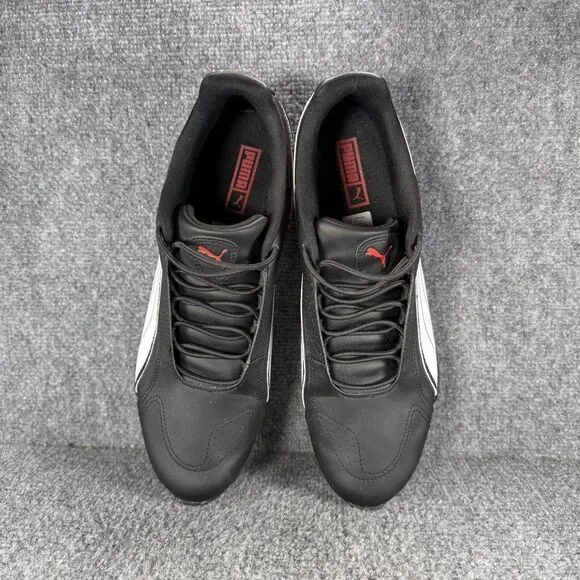 Puma Redon Bungee Mens 12 Shoes Black White Slip On Running Athletic Sneakers