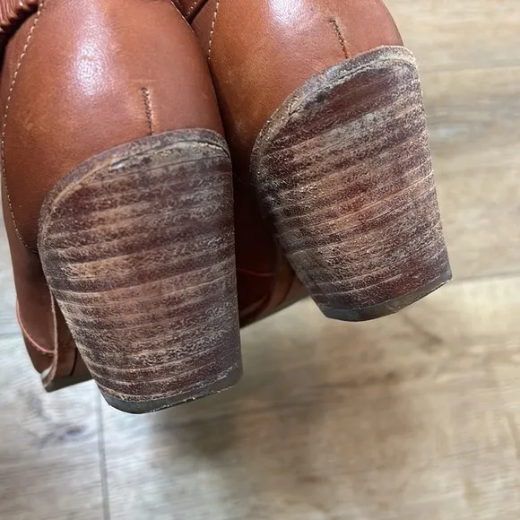 Rachel Comey Hitch Whiskey Leather Ankle Boots Size 7