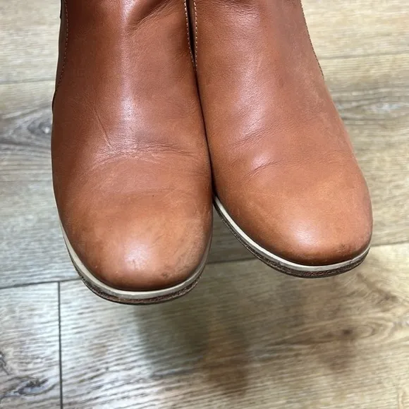 Rachel Comey Hitch Whiskey Leather Ankle Boots Size 7