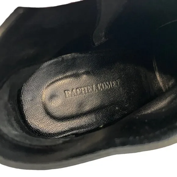 Rachel Comey Mars Leather Slip On Block Heel Ankle Boots Booties Black Size 7