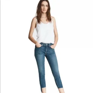 RAG &amp; BONE &quot;THE CATE MID-RISE SKINNY ANKLE&quot; Jeans With Step Hem In &quot;HAMPTON&quot;