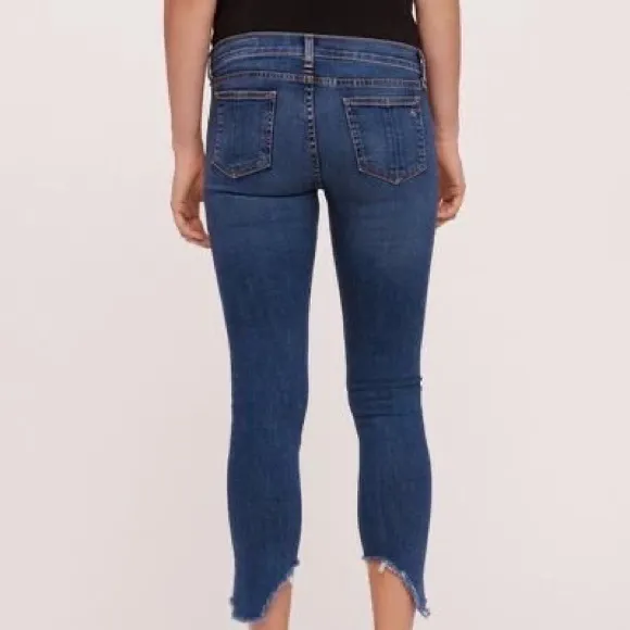 RAG &amp; BONE &quot;THE CATE MID-RISE SKINNY ANKLE&quot; Jeans With Step Hem In &quot;HAMPTON&quot;