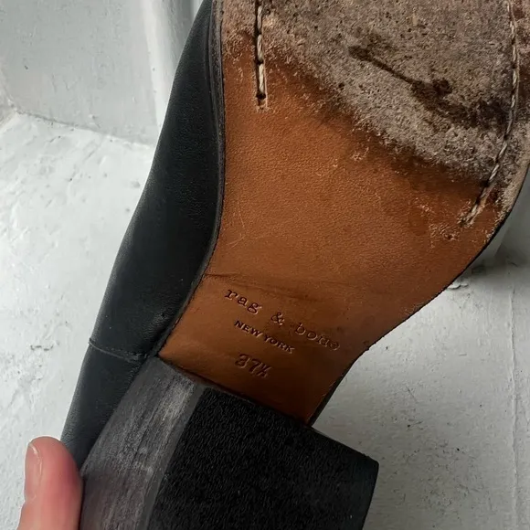 Rag &amp; Bone Leather Harrow Ankle Boots