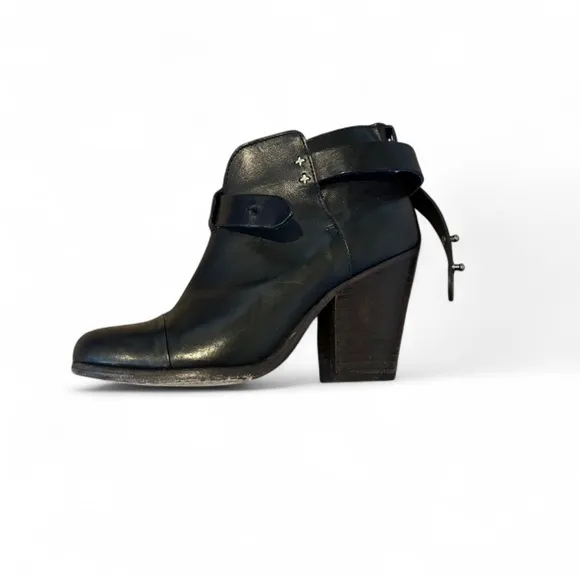 Rag &amp; Bone Leather Heeled Ankle Boots - Size 36