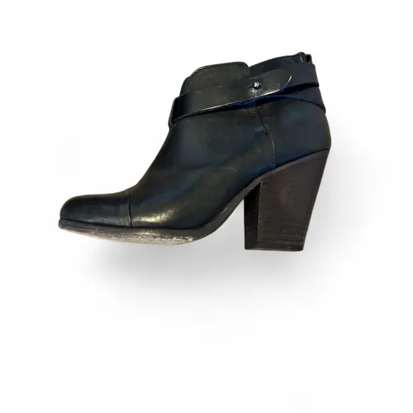 Rag &amp; Bone Leather Heeled Ankle Boots - Size 36