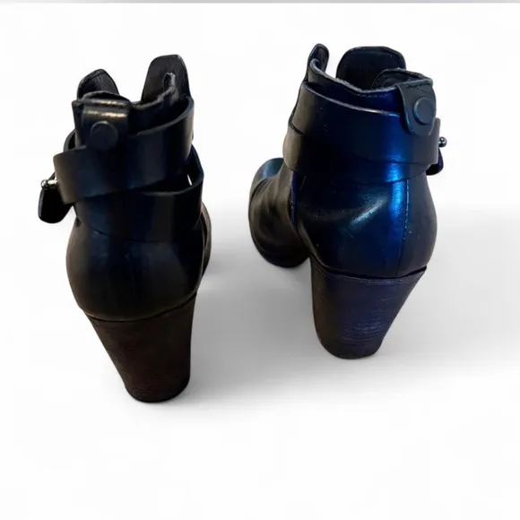 Rag &amp; Bone Leather Heeled Ankle Boots - Size 36